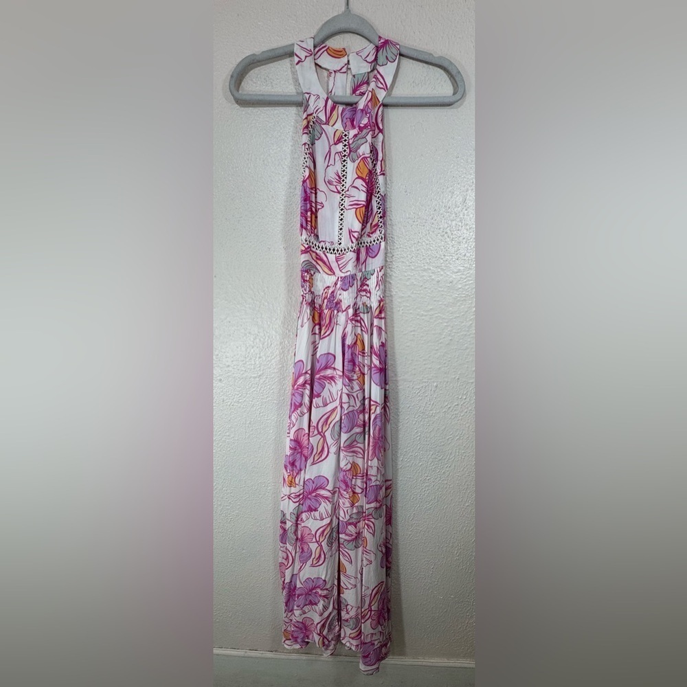 Abel the Label Anthropologie Azalea Maxi Dress Women’s XS Pink Floral Party